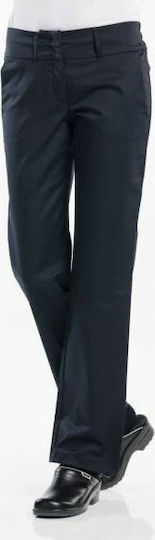 Chaud Devant Pantaloni de Bucătar Monocrom Lady Black Negru