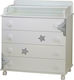 Life Baby Dresser with 4 Drawers White 94x50x101cm