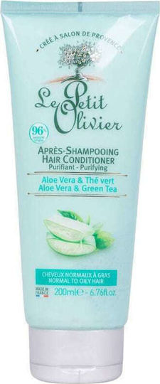 Le Petit Olivier Balsam Purificator Aloe Vera & Ceai Verde Păstrarea Culorii 200ml