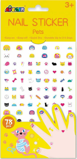 Avenir Nail Stickers Animals Manicure Game