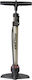 Aplus-Beto 87302 Luftpumpe Luftpumpe Hand mit Manometer Metallisch Silber