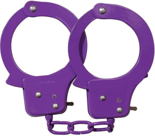 Nanma Sex Extra Metal Cuffs with Key Χειροπέδες σε Μωβ Χρώμα