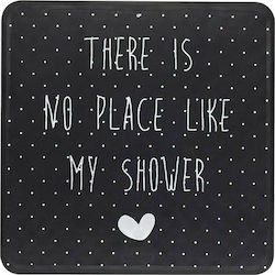 Sealskin Lyrics Shower Mat with Suction Cups Black 53x53cm