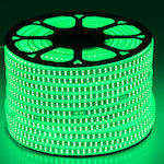 GloboStar Waterproof LED Strip Power Supply 220V with Green Light Length 1m and 180 LEDs per Meter SMD2835