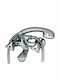 Febe Bathtub Shower Faucet Complete Set Silver