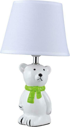 ARlight Lampă portabilă pentru copii Ursuleț Verde 14x14x35εκ.