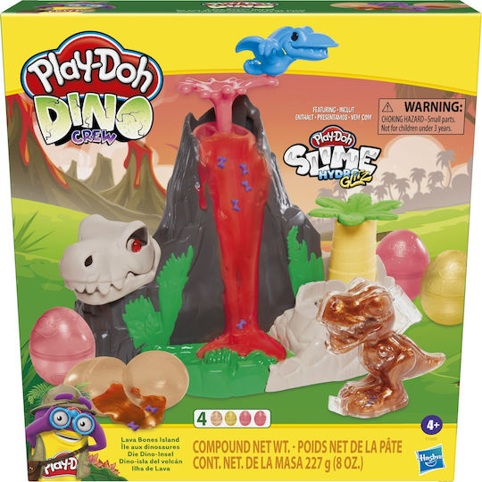 Hasbro Слуз Play-Doh Dino Lava Bones Island за Деца 4+ години+ Години