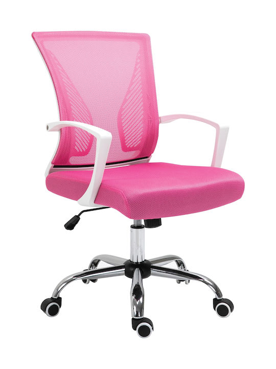 Καρέκλα Γραφείου με Μπράτσα BF2120-s Ροζ Woodwell