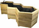 Tesias Wooden Products Τριπλή Εξάγωνη 125x52 Tesias 0137