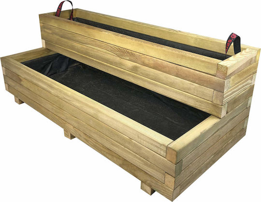 Tesias Planter Box Lemn Bej 50x110x40cm.