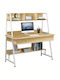 Desk with Bookshelf Wooden 100x48x137cm