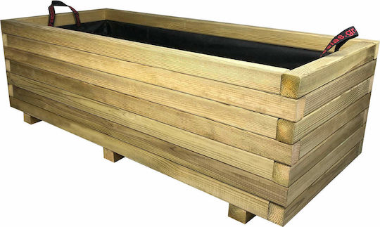 Tesias Planter Box Wooden Beige 40x110x36cm.