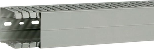 Hager Cable Channel with Perforated Stand made of Plastic 60x80mm Gray Set of 2pcs 2m