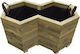 Tesias Planter Box Lemn Bej 42x69x36cm.
