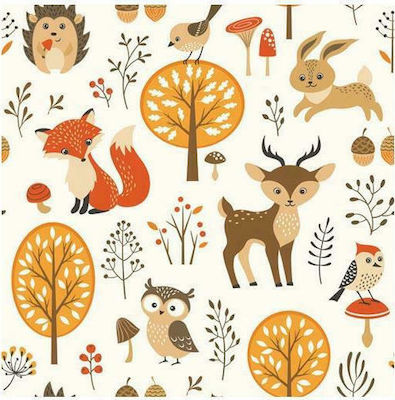 Party Napkins Forest Animals Party Napkins 33x33cm Multicolored 33x33cm. 20pcs