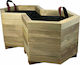 Tesias Blumenkasten Hölzernes Beige 52x86x36cm.