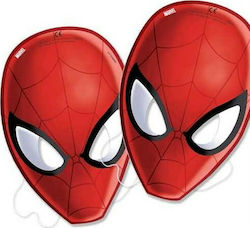 Procos Party Accessories with Theme "Spiderman" from Paper Set of 6pcs 85179