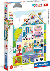 Παιδικό Puzzle Σπίτι μου, Σπιτάκι μου για 5+ Ετών 60pcs Clementoni