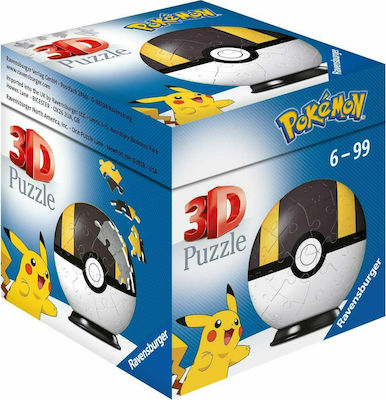 Puzzleball Pokeball Ultra Ball 3D за 6++ Години 54бр Ravensburger