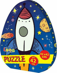 Παιδικό Puzzle Πύραυλος 42pcs για 3+ Ετών Luna