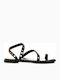 Migato Women's Flat Sandals in Black Color