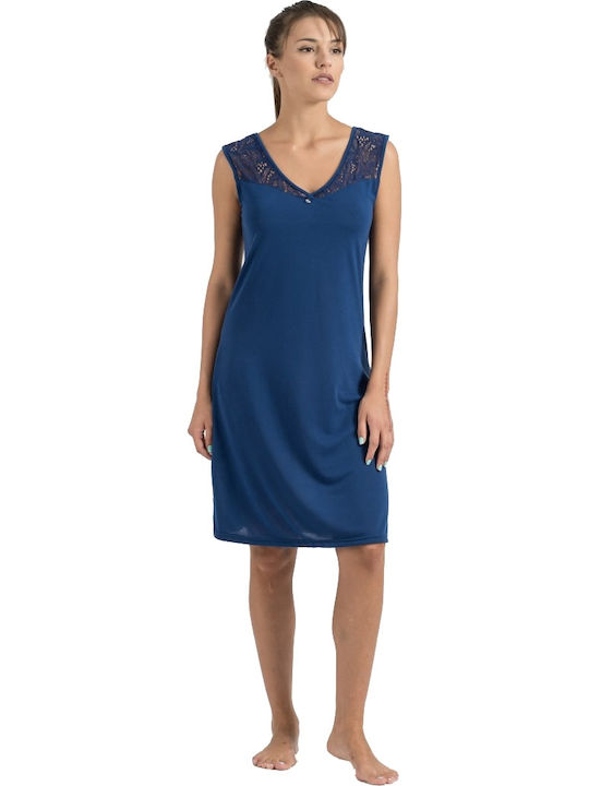 Jeannette Lingerie Summer Women's Nightdress Navy Blue