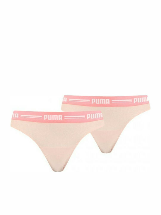 Puma Γυναικεία String 2Pack Πορτοκαλί