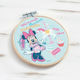 Bombonieră de Botez cu Ornament Tablou Mini Mouse din Lemn