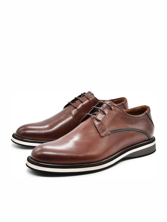 Vice Footwear Men's Leather Casual Shoes Brown