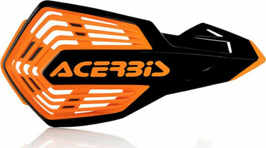 Acerbis X Future Universelle Motorrad-Handprotektoren Schwarz / Orange in Orange Farbe