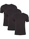 Per Mia Donna Men's Undershirts Short-sleeved in Black Color 3Pack