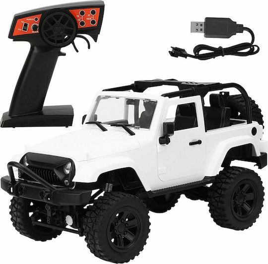 FC Model Off Road τύπου Jeep Wrangler 1/14 (4WD) Τηλεκατευθυνόμενο Αυτοκίνητο Crawler 4WD Λευκό