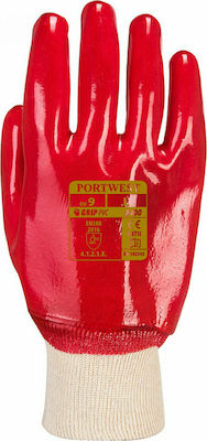 Portwest Safety Glofe PVC Red