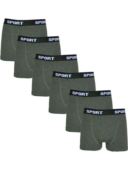 Biyo Sport PBS Ανδρικά Μποξεράκια Γκρι 6Pack