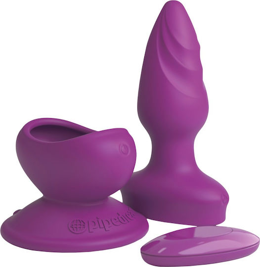Pipedream 3Some Wall Banger Πρωκτικές Σφήνες με Δόνηση Σετ Μωβ 12cm