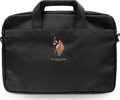 U.S. Polo Assn. Shoulder / Handheld Bag for 15" Laptop Black USCB15PUGFLBK