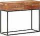 Конзолна маса Raw Acacia wood Д90xШ35xВ75cm