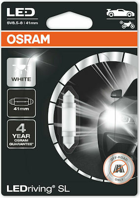 Osram Λάμπα Αυτοκινήτου & Μοτοσυκλέτας SV8.5-8 LED 6000K Ψυχρό Λευκό 12V 0.6W 1τμχ