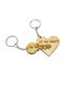 Woodseason Set Keychain Wooden for Couples 2pcs