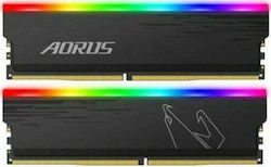 Gigabyte Aorus RGB 16GB DDR4 RAM cu 2 module (2x8GB) și Viteză 3733 pentru Desktop