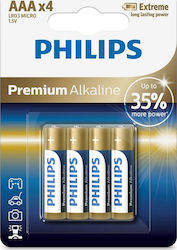 Philips Premium AAA 1.5V 4Stück LR03M4B/10