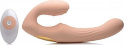 Strap U U-Pulse Silicone Vibrating Strapless Strap-On Strapless Strap On με Dildo με Δόνηση στο χρώμα του δέρματος