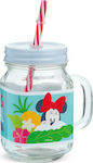 Christening Favor with Mug Μπουκάλι Γάλακτος Minnie Tropical