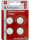 Verbatim Premium Lithium Baterii pentru ceasuri CR2025 3V 4buc