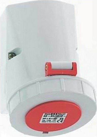 Geyer Женски индустриален щепсел Индустриална контактна розетка 4x16A 400V IP67 1137