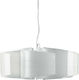 Fan Europe Joyce-S6 Hängelampe Silber für 6 Lampen E27 120x60x25cm.
