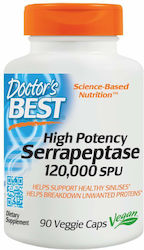 Doctor's Best High Potency Serrapeptase 120.000 SPU 90 φυτικές κάψουλες