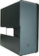 Azza Cast Gaming Midi Tower Computer Case with Side Window Black