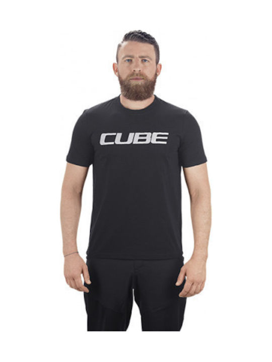 CUBE Ανδρική Κοντομάνικη Μπλούζα Ποδηλασίας Μαύρη