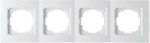 Geyer Nilson Horizontal Switch Frame 4-Slots White 24110094